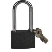 Asma Kilit Döküm Gri Uzun Kanca 32 Mm - 1