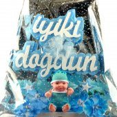 Yenidoğan Erkek Bebek Büyük İyiki Doğdun Araba Çiçek Aranjman - 2