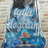 Yenidoğan Erkek Bebek Büyük İyiki Doğdun Araba Çiçek Aranjman - 5