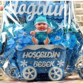 Yenidoğan Erkek Bebek Büyük İyiki Doğdun Araba Çiçek Aranjman - 6