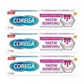 Corega Yapıştırıcı Krem 40gr Yastık Konforu-3 Adet - 1