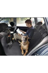Koltuk Sıvı Su Geçirmez Kumaş Araba Oto Araç Arka Koltuk Kedi Köpek Için Koltuk Örtüsü Kılıfı thumbnail 5