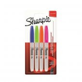 Sharpie Markör Permanent Fine Canlı Renkler 4 LÜ 2065403 - 1