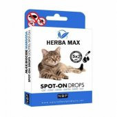 Herba Max Biocide Bitkisel Kedi Ense Damlası Dış Parazit 5x2ML. - 1