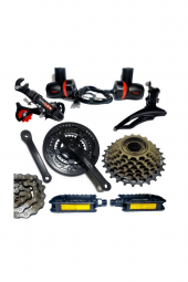 SUNRUN 3X7 21 VİTES ARKA,ORTA,ZİNCİR,PEDAL,VİTES KOLU,GRUP SETİ - 1