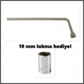 Altaş-Gedore Bijon Anahtarı 22 mm 19 MM Lokma Anahtar Hediye !!!! - 1