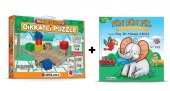 Adeda Dikkatli Puzzle 1. Kademe 2-7 Yaş İlk Adım + Fin Fin Fil - 1