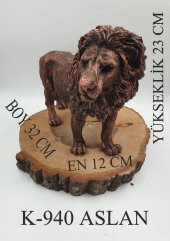 DEKORATİF HEDİYELİK BÜYÜK BOY ASLAN BİBLO - 2