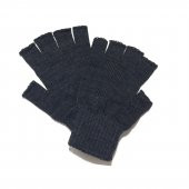 unisex yarım kesik eldiven füme renk akrilik eldiven - 1