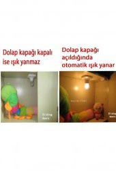 Şahnet İthal Dolap Switch Beyaz Dolap İçi Işık Aç Kapa Anahtarı - 9