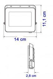 Philips BVP150 LED17/CW 20W Dış Mekan Led Projektör - 6500K Beyaz - 2