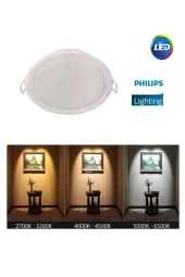 Philips Meson 7-7,5W Led Panel Beyaz 6500K Gömme Spot Lamba 10,5 cm thumbnail 2