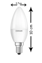 Osram 4,9-5,5 Watt E-14 İnce Duy 6500 Kelvın Buji Led Ampul thumbnail 4