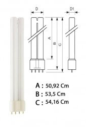 Philips Master PL-L 55W/840/4P Enerji Tasarruflu Floresan Lamba Gün Işığı 54,16 Cm - 8