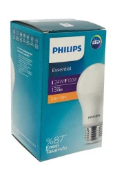 Philips 13W (90W) Led Ampul Sarı Işık 3000K E27 Duy - 1