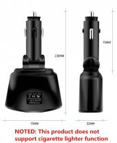 3.1A Usb Girişli Çakmak Girişinden 2 Çakmak Çıkışlı Çoklayıcı Soketi - 8