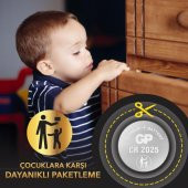GP CR2025 3V Lityum Düğme Para Pil 5 li Paket - 9