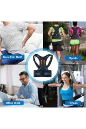 Manyetik Kamburluk Önleyici Dik Durmayı Sağlayan Bel Sırt Destek Aparatı thumbnail 8