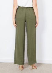 Kadın Haki Fermuarlı Salaş Pantalon - 3