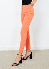 Kadın Oranj 5 Cepli Pantalon - 5