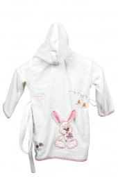 CNK Tekstil 1 - 8 Yaş 3D Nakışlı Çocuk Bornozu - Kız Çocuk - 1