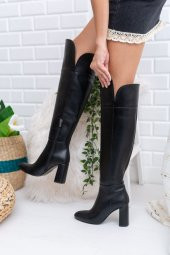 Janita Deri Çizme Siyah - 1