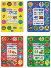 Parıltı Aktivite Seti Yapıştır Boya Öğren 4 Kitap - 1