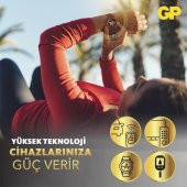 GP CR2016 3V Lityum Düğme Para Pil 5 li Paket - 7