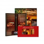 Eser Manzaralı Polyester Tavla Alanya Kalesi Büyük Boy - 1