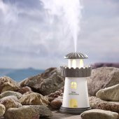 Deniz Feneri Hava Nemlendiricili Gece Lambası Buhar Makinesi - 1