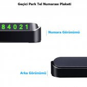 Geçici Park Telefon Numarası Plaketi - 1