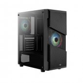 AEROCOOL 500W MENACE SATURN AE-MNS-500 2X RGB FANLI GAMING MID-TOWER KASA - 1