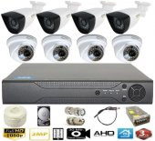 8 Kameralı 2 MP. AHD Set - 1