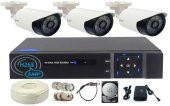 Ennet 3 Kameralı Komple AHD Süper Set - 1