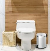 Foreca Paslanmaz Pedallı Çöp Kovası 5 Lt thumbnail 2