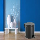 Foreca Pedallı Çöp Kovası Siyah 12 Lt - 6