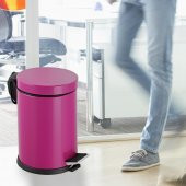 Foreca Pedallı Çöp Kovası Fuşya 20 Lt - 2