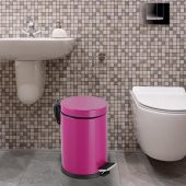 Foreca Pedallı Çöp Kovası Fuşya 20 Lt - 3