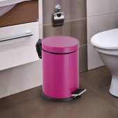 Foreca Pedallı Çöp Kovası Fuşya 20 Lt - 4