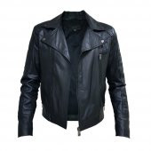 Erkek HEAWEN S Beden Siyah Slim fit Deri Mont - 2