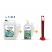 Oxihand - El ve Cilt Temizleme Solüsyonu - 4x5 LT + 1 LT + STAND - 1