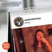 Instagram Temalı Kişiye Özel Tasarım 2021 Masa Takvimi - 4