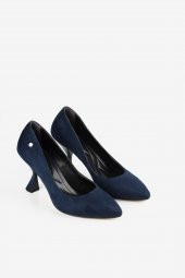 Lacivert Kadın Topuklu Ayakkabı - 3