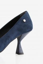 Lacivert Kadın Topuklu Ayakkabı - 4