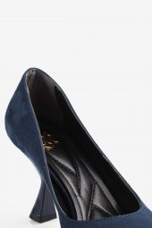 Lacivert Kadın Topuklu Ayakkabı - 5