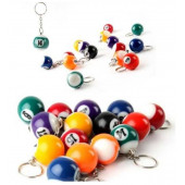 Mini bilardo şekilli anahtarlık/8 Top Siyah/küçük top anahtarlık/süs ve hediye anahtarlık - 4