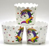 Unicorn Cupcake (Muffin) Kabı (25 adet) - 1