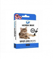 Herba Max Kedi Bit Pire Kene Önleyici Bitkisel Damla 5x2ml - 1