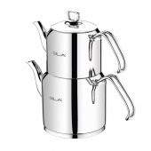 Sıla Truva Çelik Çaydanlık Takımı - 1