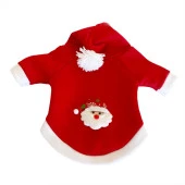 Santa Neo Kapşonlu Polar Noel Yılbaşı Kedi Kıyafeti - 2